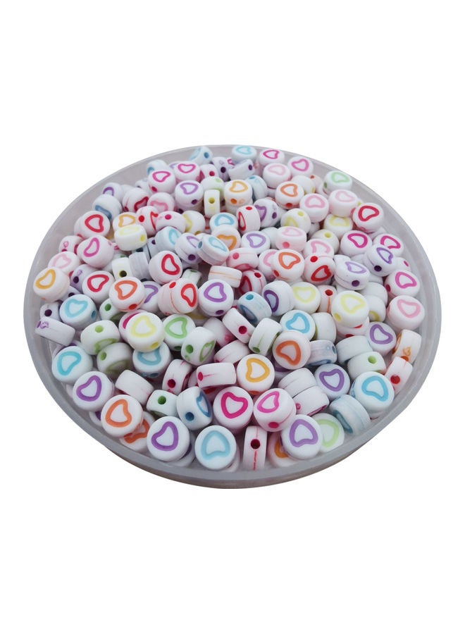 Heart Shape Acrylic Beads Set
