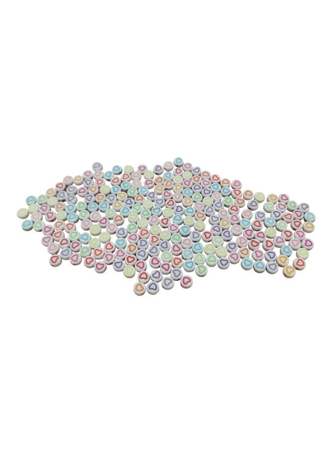 Heart Shape Acrylic Beads Set