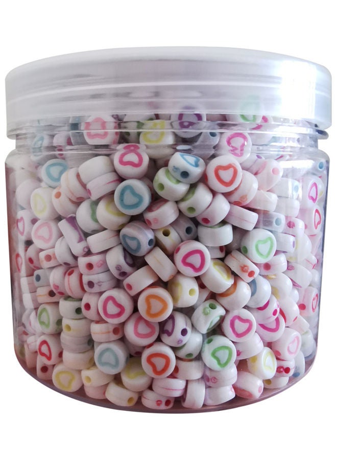 Heart Shape Acrylic Beads Set