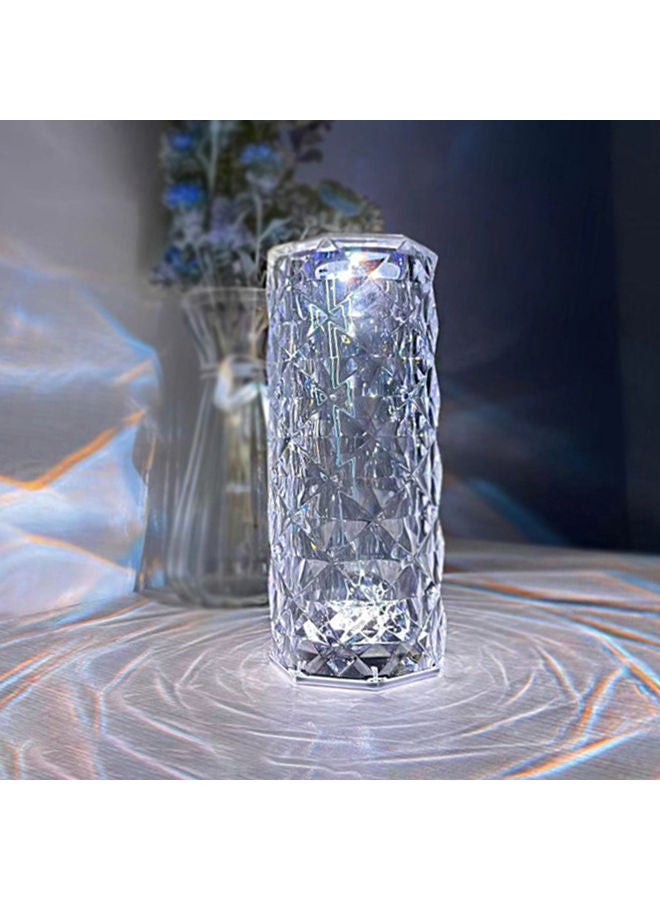 Acrylic Diamond Table Lamp Touching Control 3 Lighting Colours White