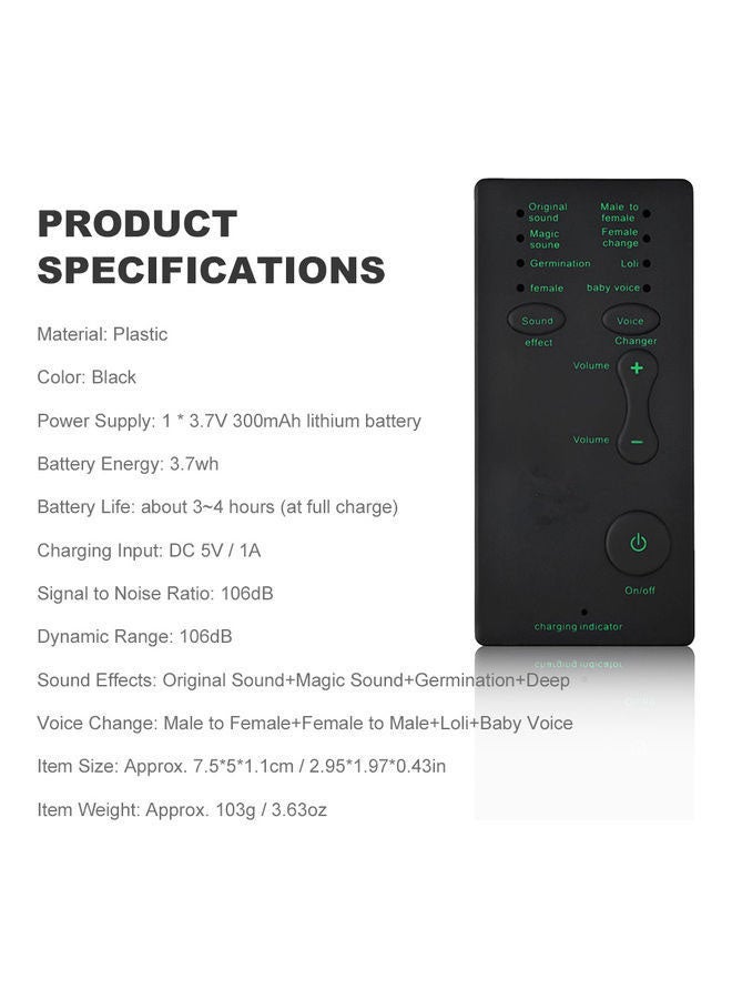 Mini Portable Sound Effects Machine Voice Changer