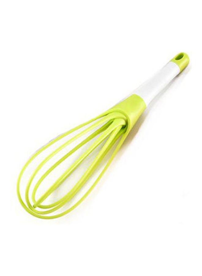 Egg Whisk  1 Piece Silicone Manual Egg Beater Breaker Green