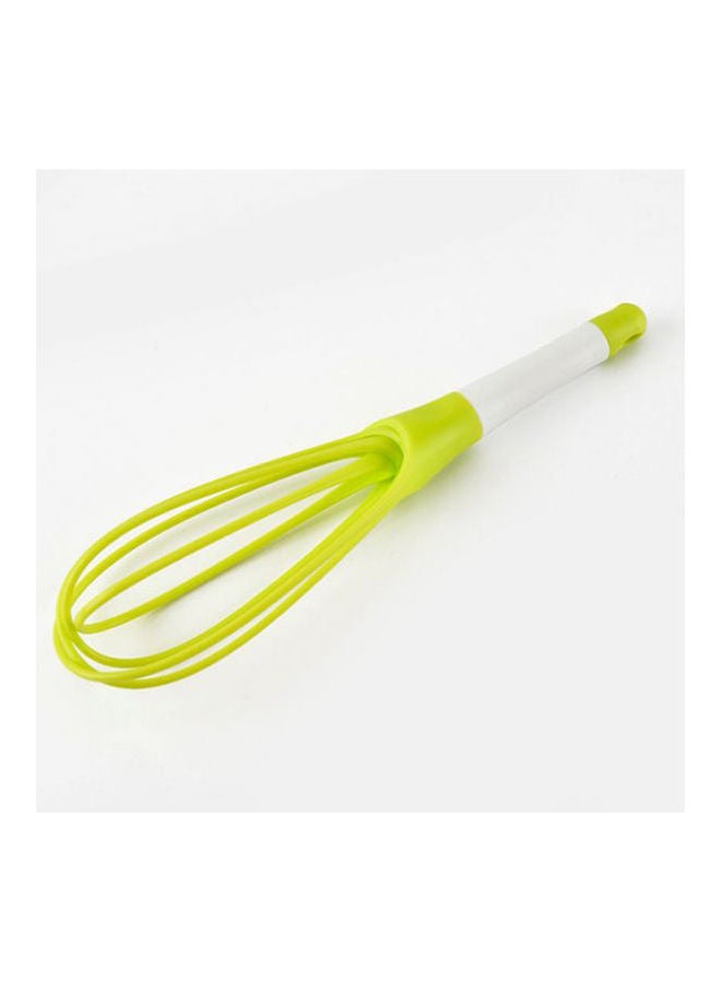 Egg Whisk  1 Piece Silicone Manual Egg Beater Breaker Green