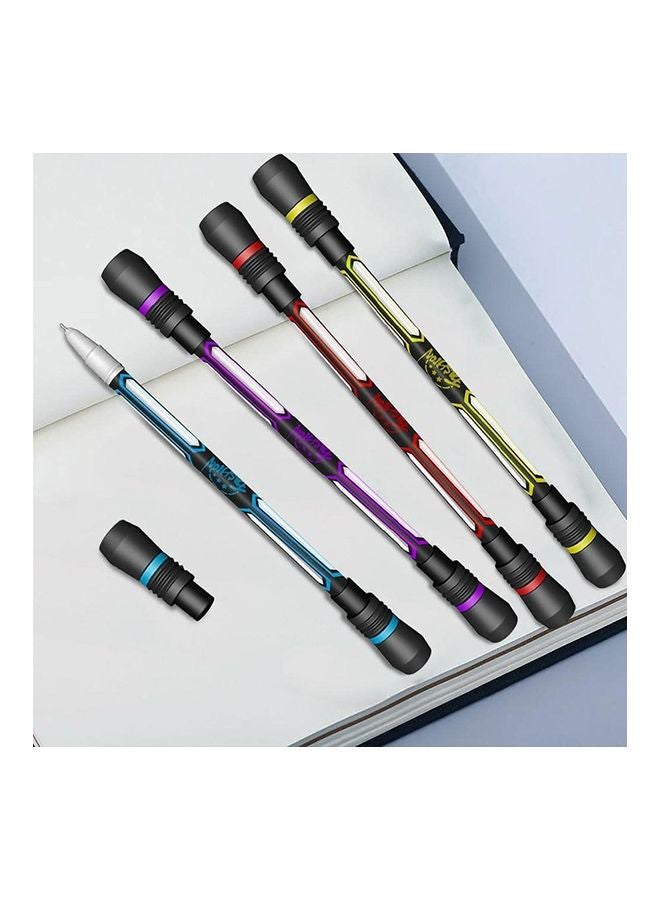 4-Piece Finger Rolling Pen with Weighted Ball Multicolour