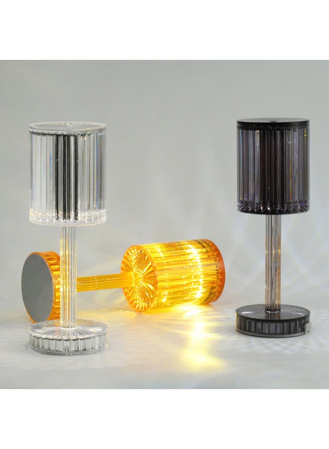 Modern Acrylic Crystal Table Lamp Warm White 30x12x0.5cm