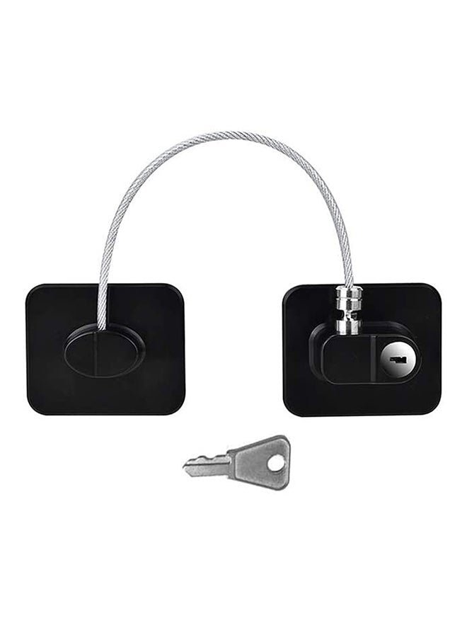 Safety Cable Fridge Window Lock With Key Set
