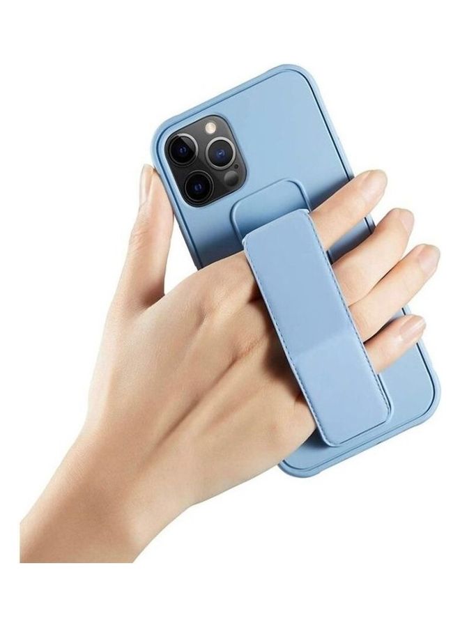 Protective Cover with Back Strap Grip Stand for iPhone 13 Pro Max Sky Blue