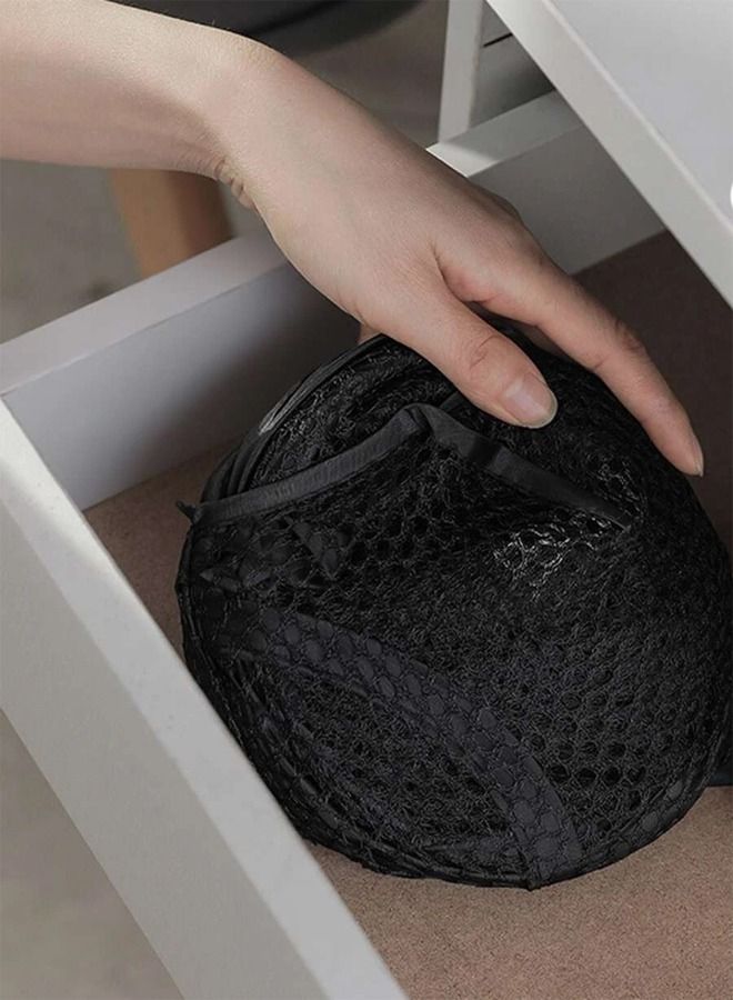 Laundry Storage Basket Black, Laundry Bag 58x36 cm